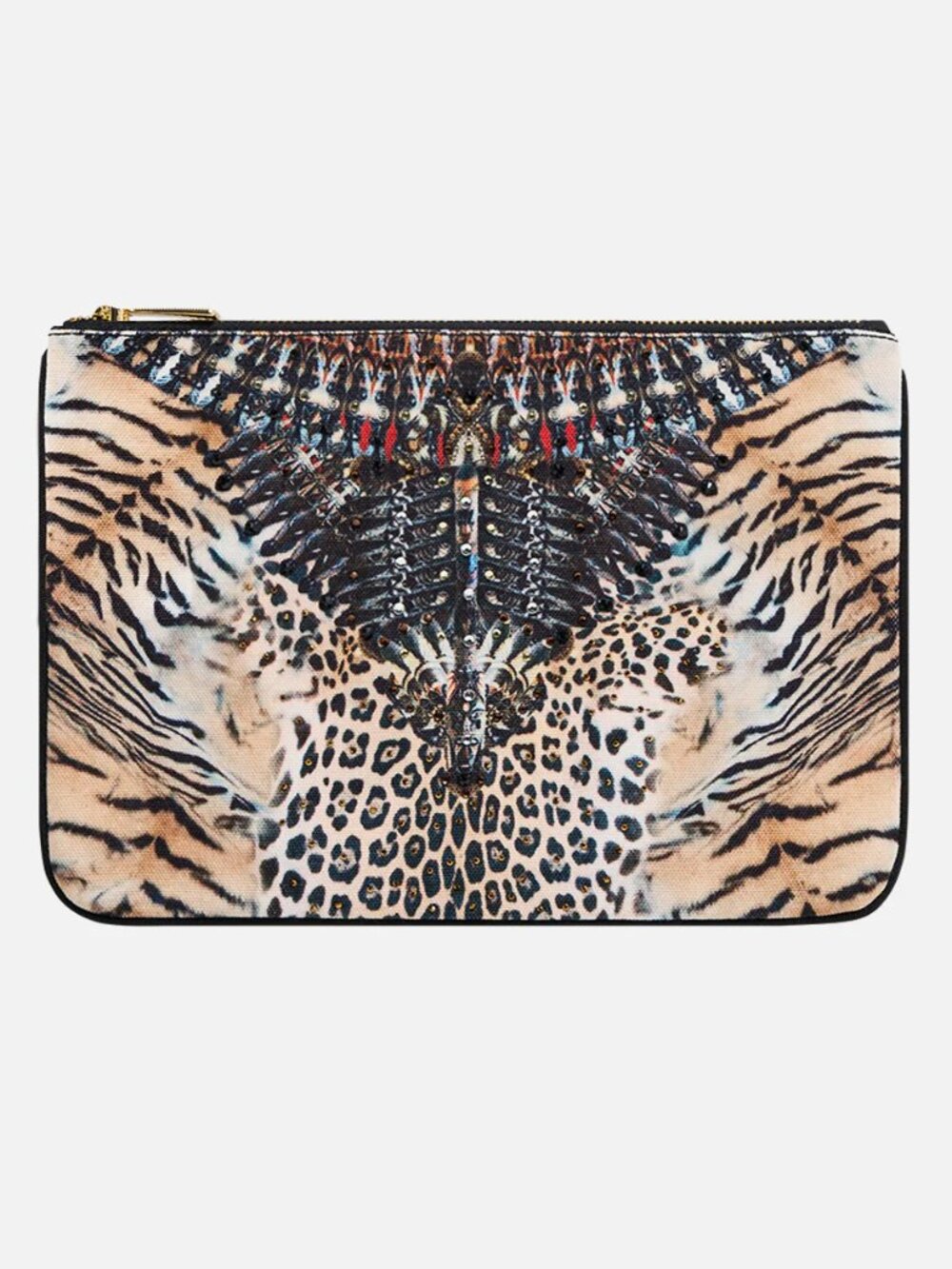 Camilla Jaguar Small Canvas Clutch